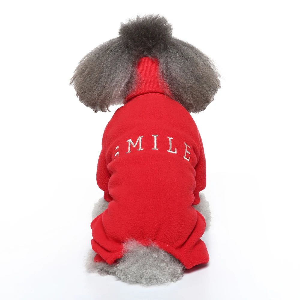 Wholesale Polartec Fleece Dog Jumpsuit Designer Body Shedding Pet Coat with 4 Legs Ropa Clothes for Hunde Chien