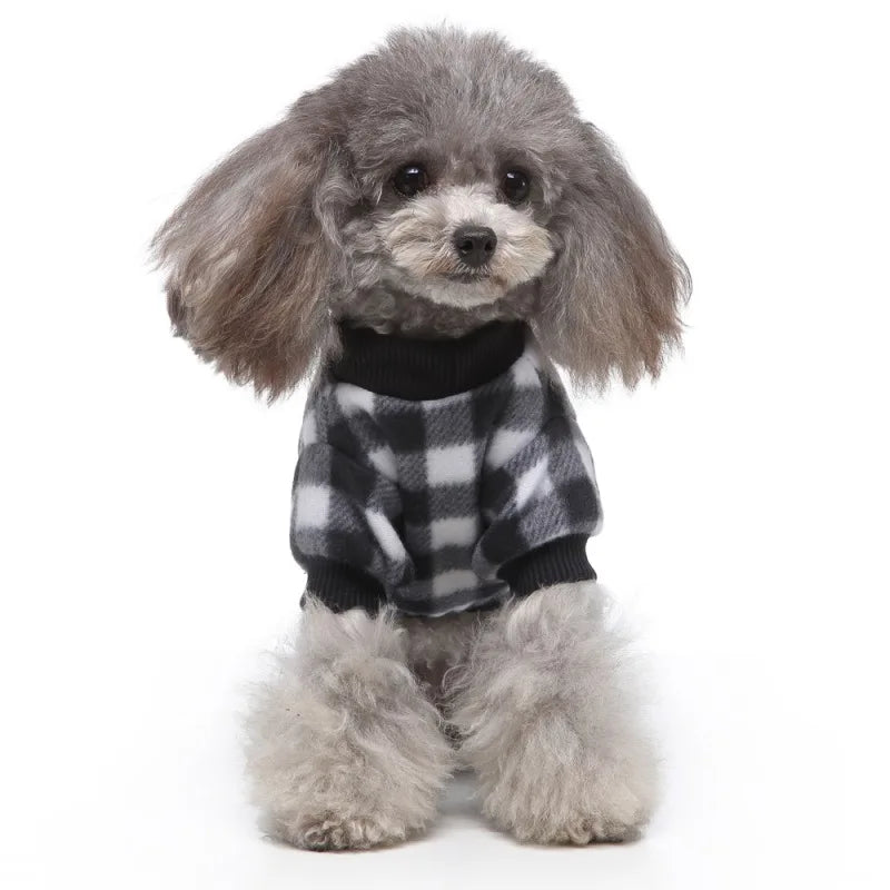 Dog Pajamas Winter Dog Clothes Dot Print Warm Jumpsuits Coat For Small Dogs Puppy Dog Cat Chihuahua Pomeranian Nightshirt Pants