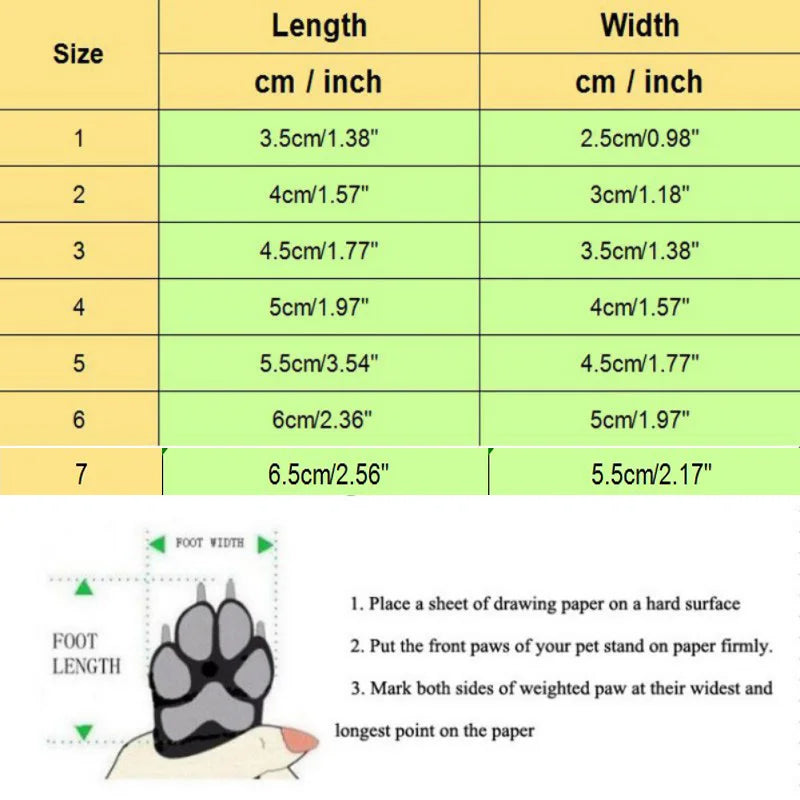 4pcs Waterproof Winter Pet Dog Shoes Anti-slip Rain Snow Boots Footwear Thick Warm For Small Cats Dogs Puppy Dog Socks Booties L