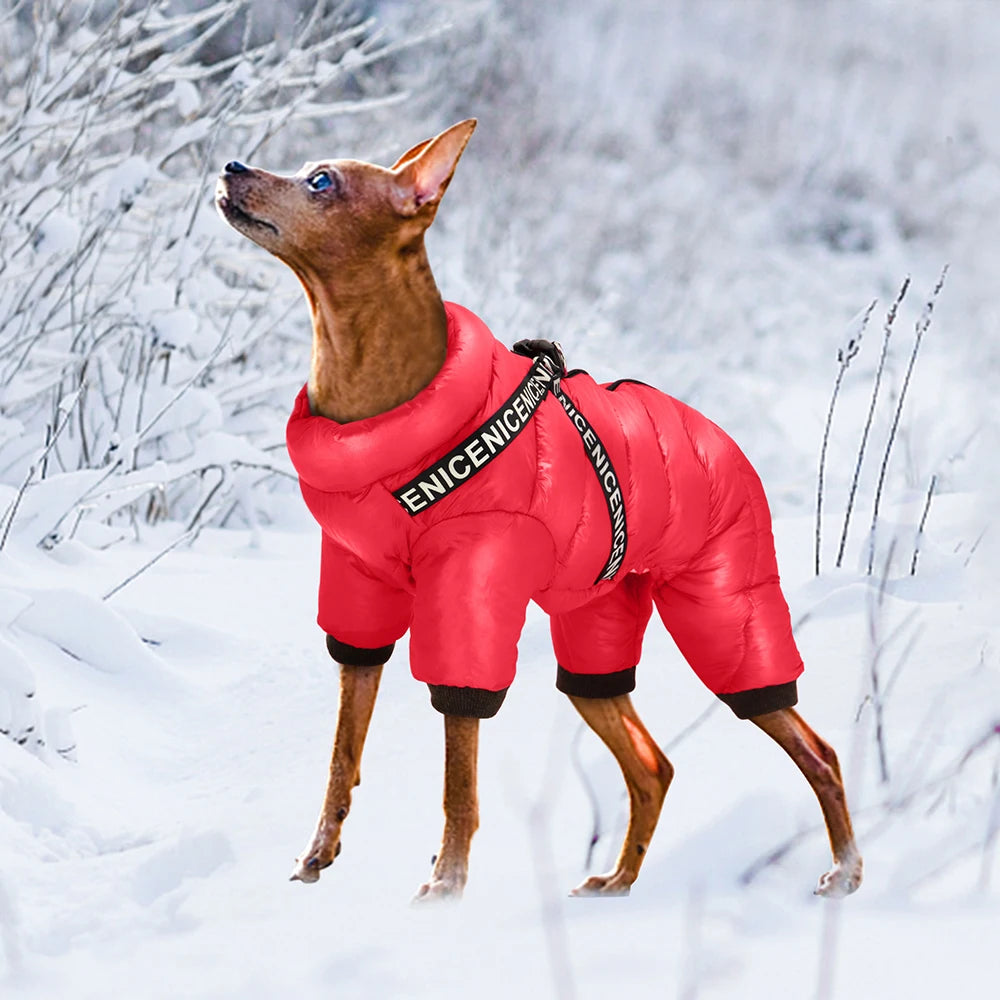Winter Pet Dog Clothes Super Warm Dog Jacket Coat Waterproof Small Medium Large Dogs Pet Clothing Jumpsuit For French Bulldog