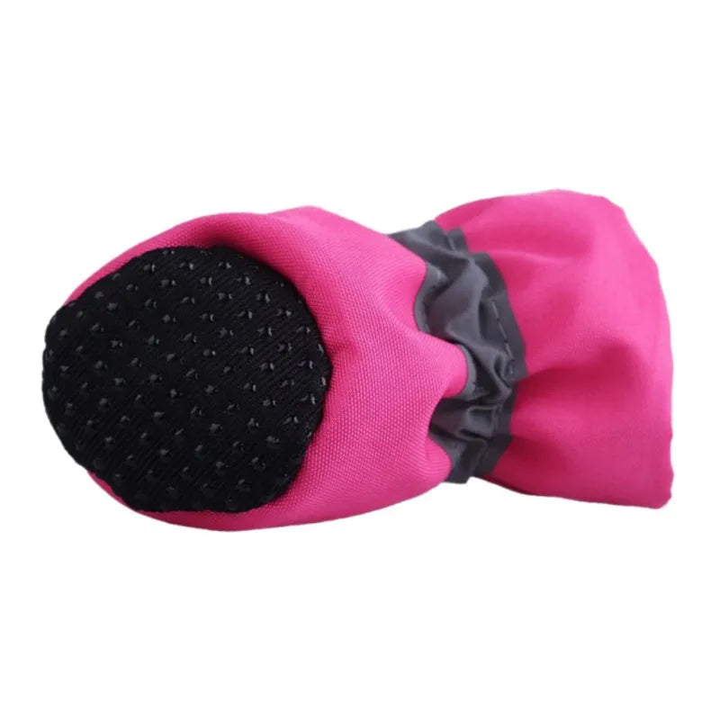 4pcs Waterproof Winter Pet Dog Shoes Anti-slip Rain Snow Boots Footwear Thick Warm For Small Cats Dogs Puppy Dog Socks Booties L