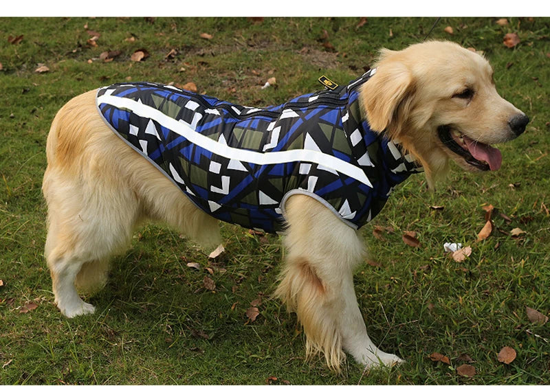 Warm Dog Clothes Winter Coat Waterproof Pet Padded Vest Zipper Jacket For Small Medium Large Dogs Pug Chihuahua Ropa Para Perros