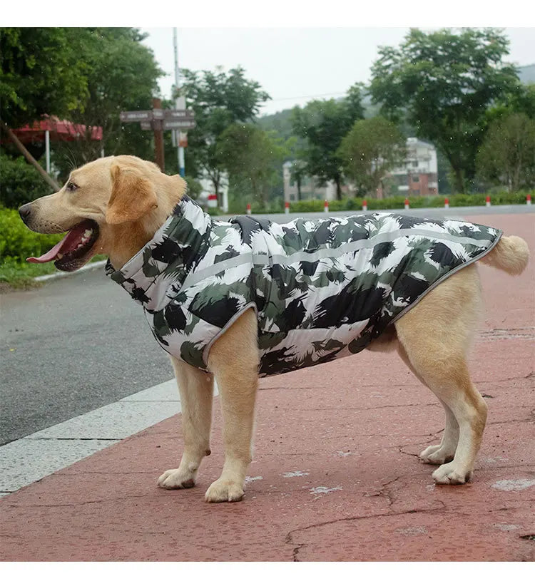 Winter Warm Dog Clothes Windproof Waterproof Dog Coats Pet Outdoor Jackets Reflective Plaid Design Pet Clothes For Dogs Winter