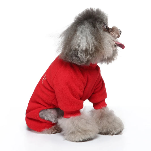 Wholesale Polartec Fleece Dog Jumpsuit Designer Body Shedding Pet Coat with 4 Legs Ropa Clothes for Hunde Chien