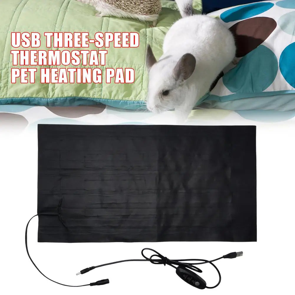 Pet Heating Pad USB Washable Adjustable Premium Carbon Fiber Composite Fiber Warming Mat Safe And Reliable For Keeping Warm