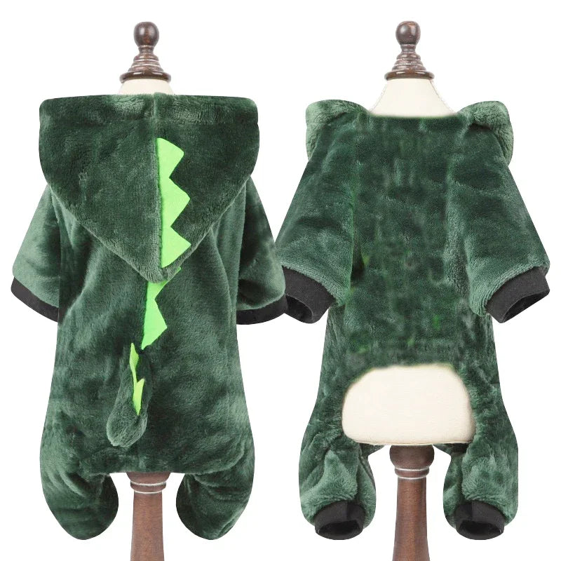 Pet Clothes for Small Medium Dogs Flannel Dog Jumpsuits Soft Comfortable Winter Warm Dog Cat Costume  Chihuahua Teddy Pet Coats