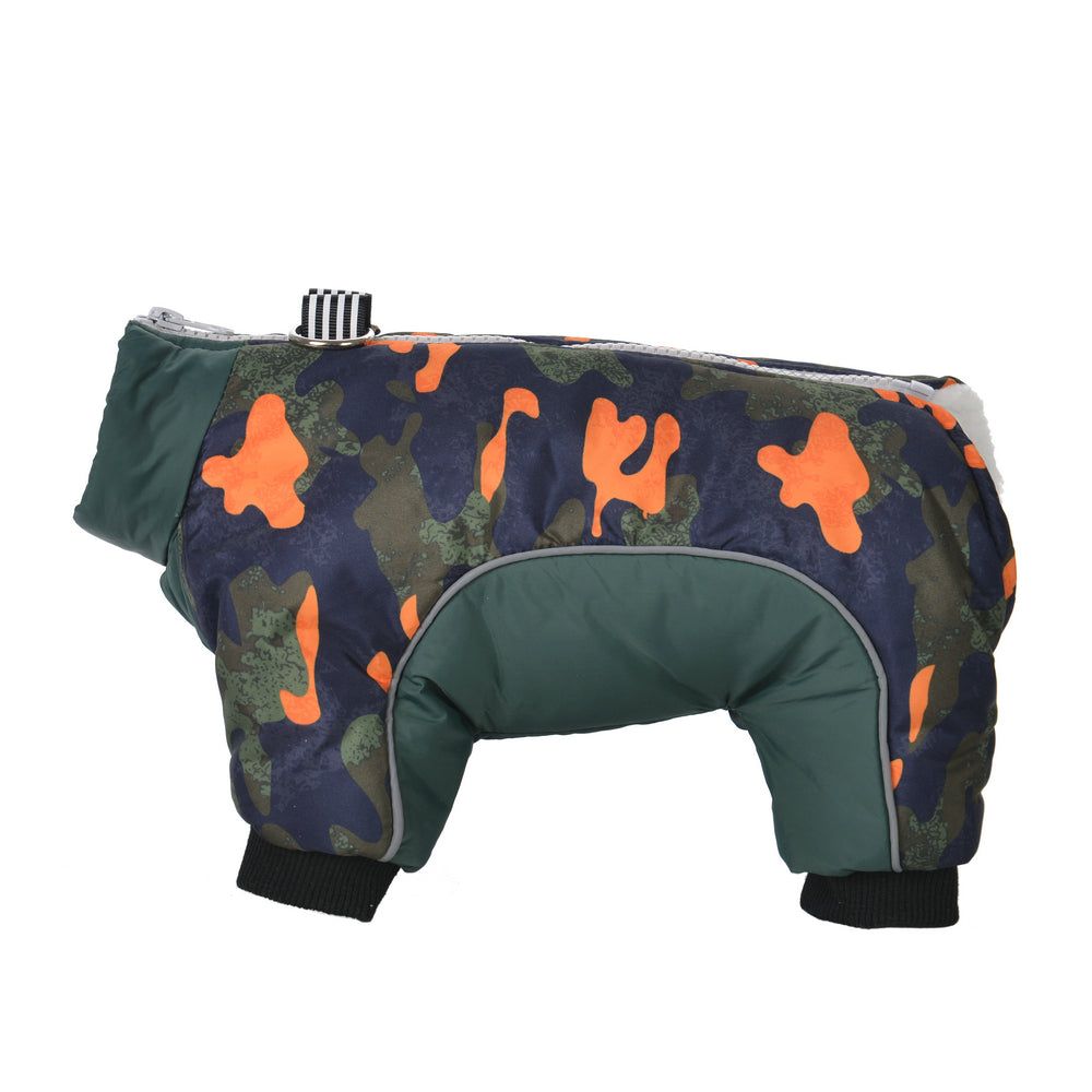 Pet Dog Clothes For Small Dogs Cat Winter Warm Fleece Thicken Coat Puppy Windproof Camouflage Jumpsuit Yorkshire Jacket Overalls