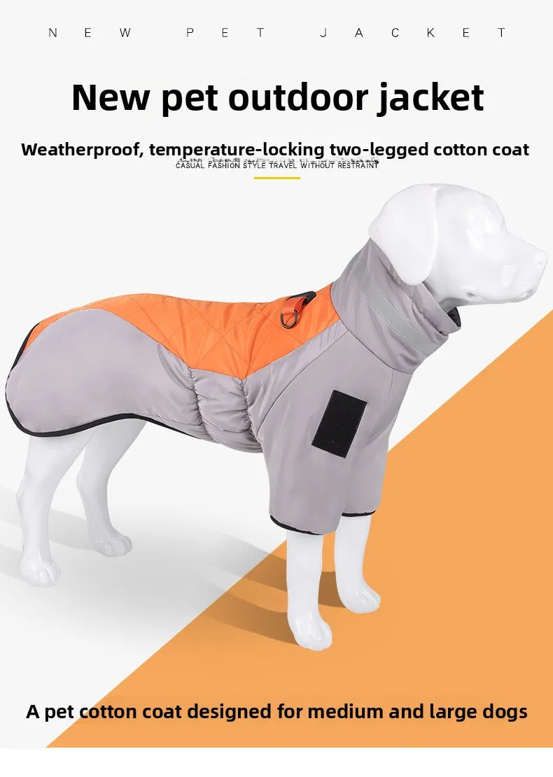 Autumn and Winter New Pet Clothes Reflective Thickened Dog Clothes Warm Dog Cotton Clothes Pet Clothes