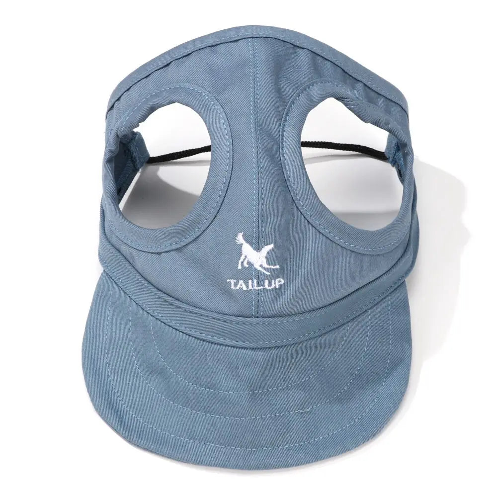 Pet Baseball Hat Cat Dog Visor Hat Adjustable Sun Cap  Summer Outdoor Sports Travel Sun Protection Hat With Ear Holes