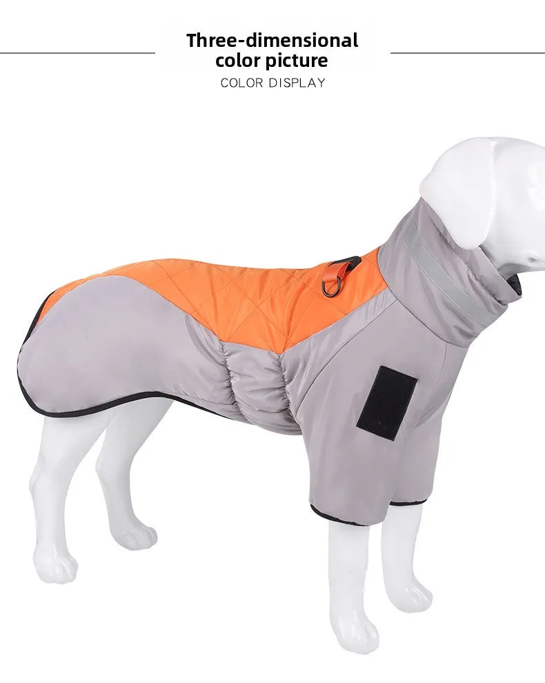 Autumn and Winter New Pet Clothes Reflective Thickened Dog Clothes Warm Dog Cotton Clothes Pet Clothes