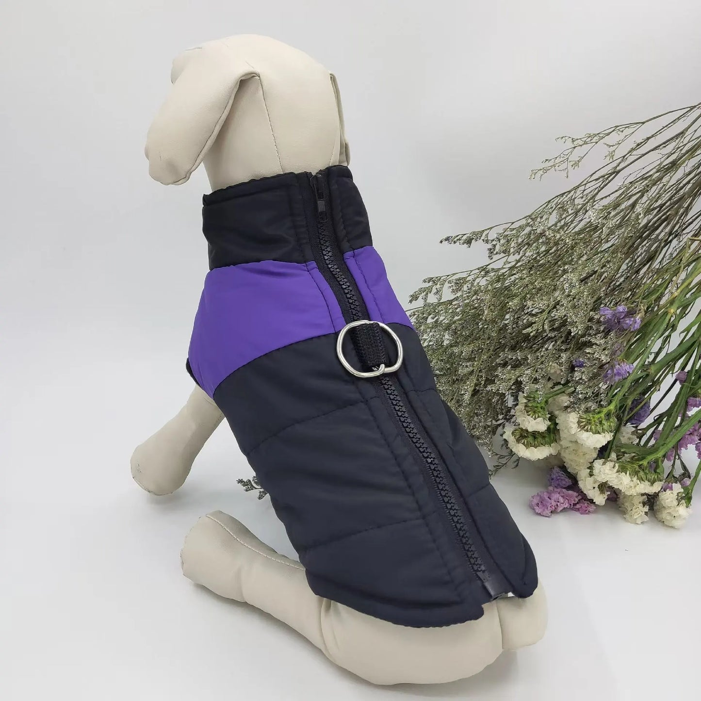 Waterproof Padded Zipper Jacket for Dogs, Warm Dog Clothes, Pet Coat, Winter Vest, Small and Medium Dogs, The Dog Face Outfit