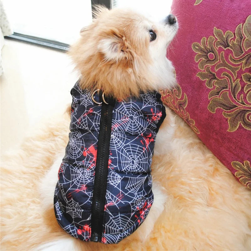 Windproof Dog Clothes For Small Dog Winter Warm Pet Dog Coat Jacket Padded Clothes Puppy Outfit Vest Yorkie Chihuahua Clothes
