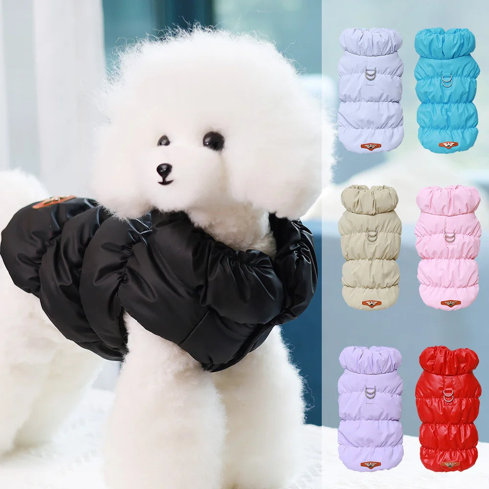 Warm Winter Dog Clothes Soft Cat Puppy Clothing Costume Coat Outdoor Pet Vest Jacket for Small Medium Dogs Cats Chihuahua Pug