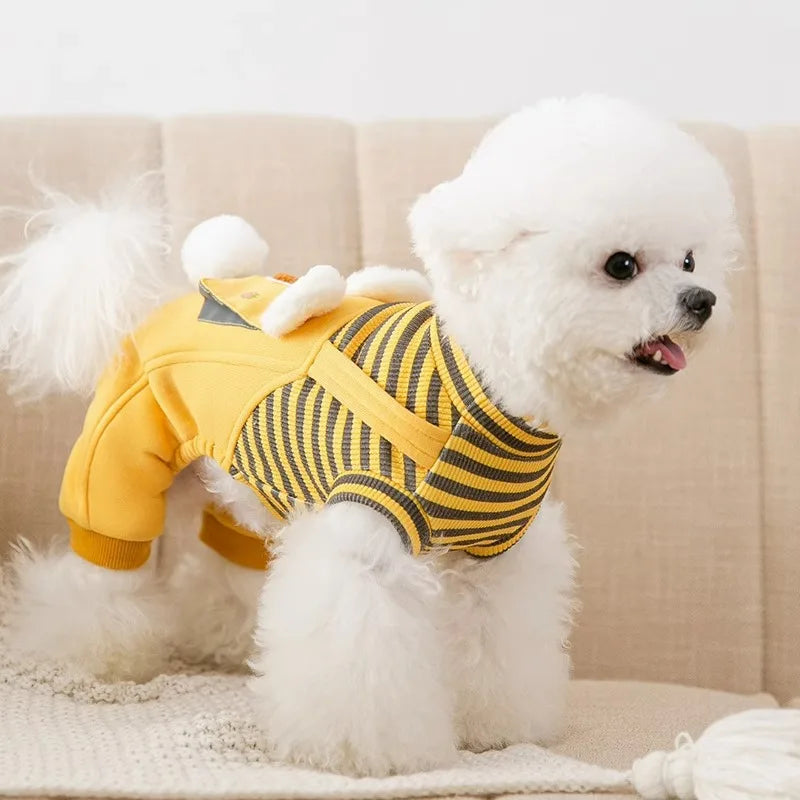 New Luxury Dog Clothes Puppy Costume Striped Dog Jumpsuit Pet Clothes for Dog Dog Sweatshirt Chihuahua French Bulldog Dog Romper