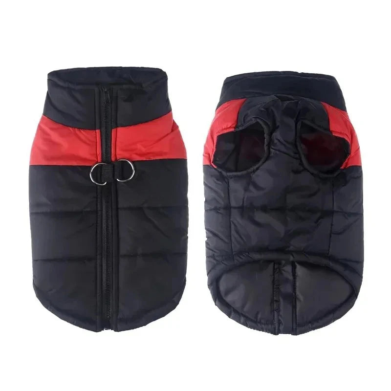 Waterproof Padded Zipper Jacket for Dogs, Warm Dog Clothes, Pet Coat, Winter Vest, Small and Medium Dogs, The Dog Face Outfit