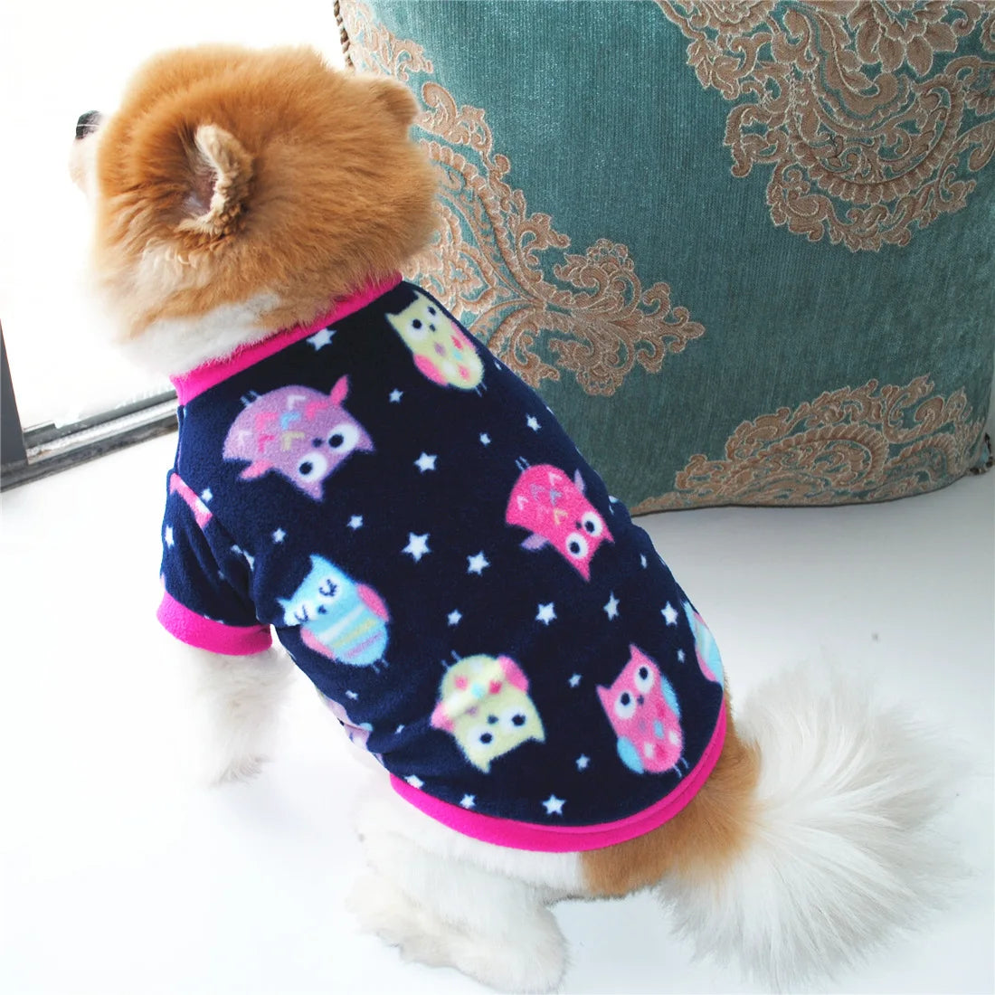 Pet Dog Clothes Winter Chihuahua Puppy Dog Coat Fleece Clothing For Pug Teddy Printed Cats Coat Jackets Warm Pets Outfits