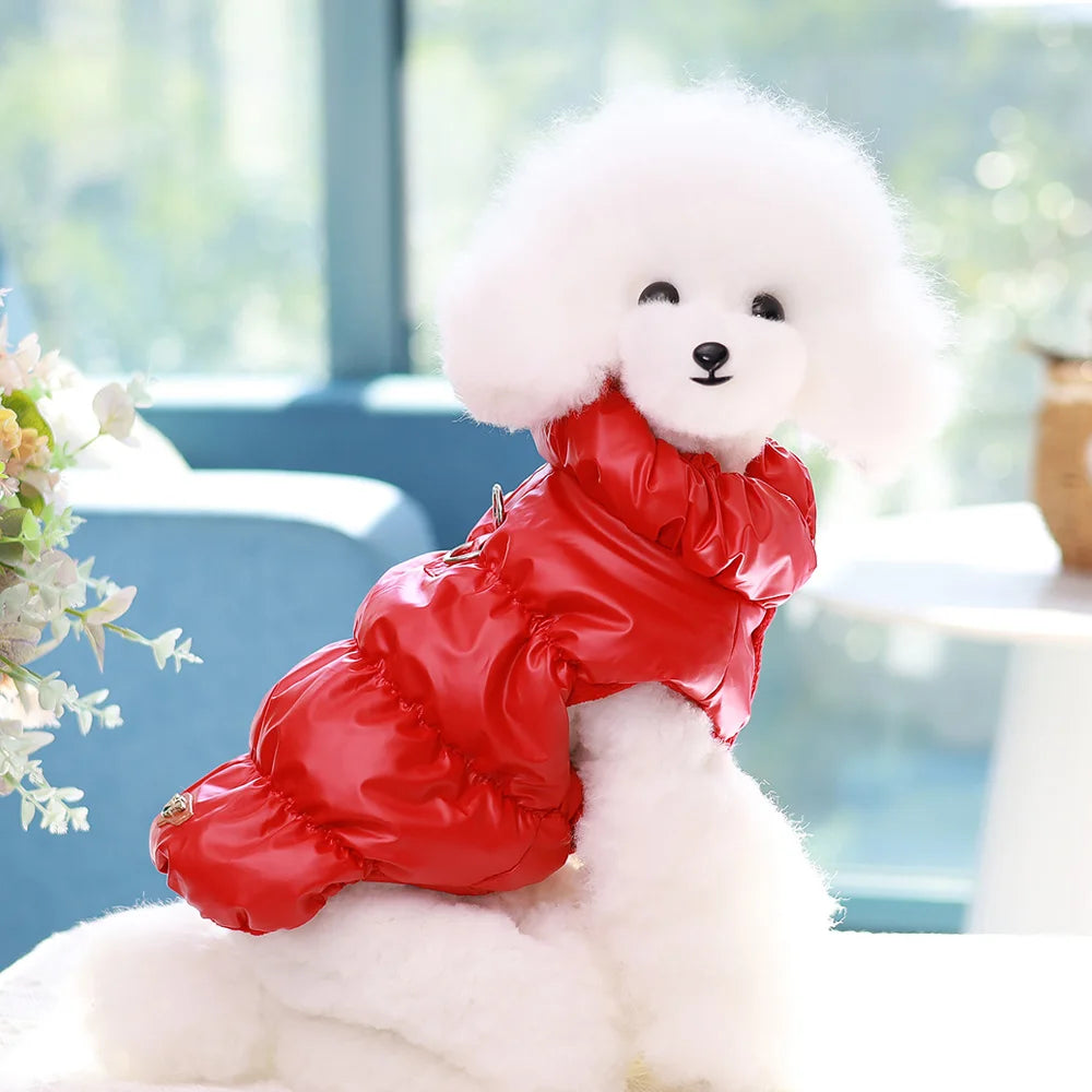 Warm Winter Dog Clothes Soft Cat Puppy Clothing Costume Coat Outdoor Pet Vest Jacket for Small Medium Dogs Cats Chihuahua Pug