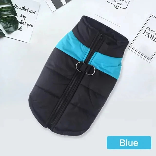 Waterproof Padded Zipper Jacket for Dogs, Warm Dog Clothes, Pet Coat, Winter Vest, Small and Medium Dogs, The Dog Face Outfit