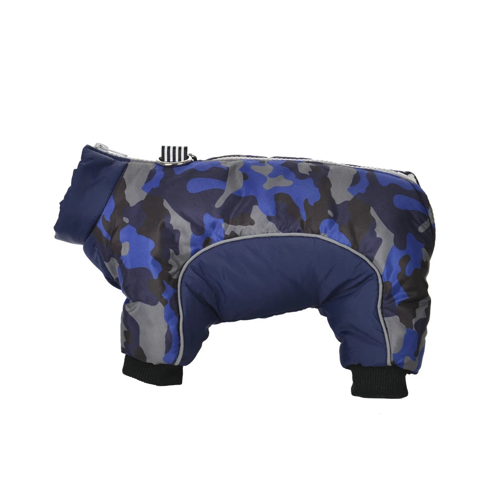 Pet Dog Clothes For Small Dogs Cat Winter Warm Fleece Thicken Coat Puppy Windproof Camouflage Jumpsuit Yorkshire Jacket Overalls