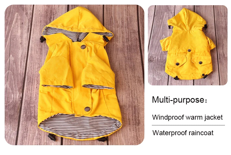 Waterproof Large Dog Raincoat Windproof Pet Jacket Winter Warm Coat for All Breeds Labrador French Bulldog Dog Clothes