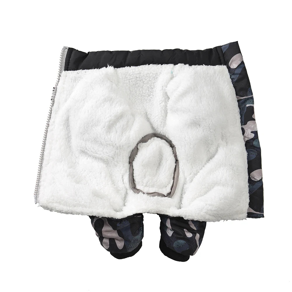 Pet Dog Clothes For Small Dogs Cat Winter Warm Fleece Thicken Coat Puppy Windproof Camouflage Jumpsuit Yorkshire Jacket Overalls