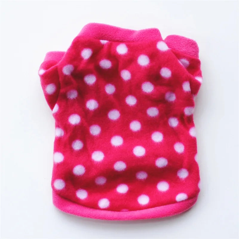 Pet Dog Clothes Winter Chihuahua Puppy Dog Coat Fleece Clothing For Pug Teddy Printed Cats Coat Jackets Warm Pets Outfits
