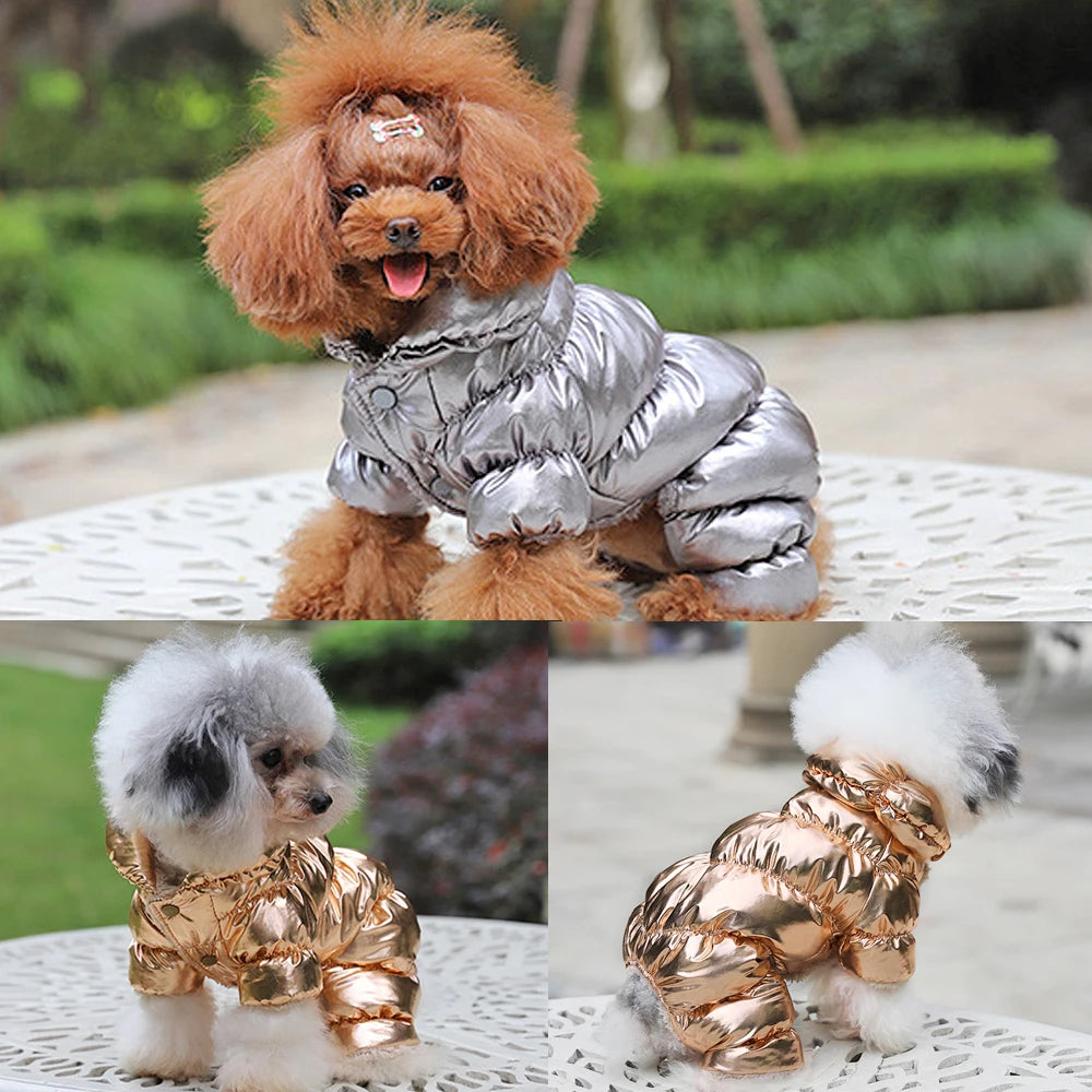 Waterproof Pet Dog Clothes Winter Dog Jumpsuit Coat Warm Jacket Thick Clothing overall For Small Medium Dogs French Bulldog