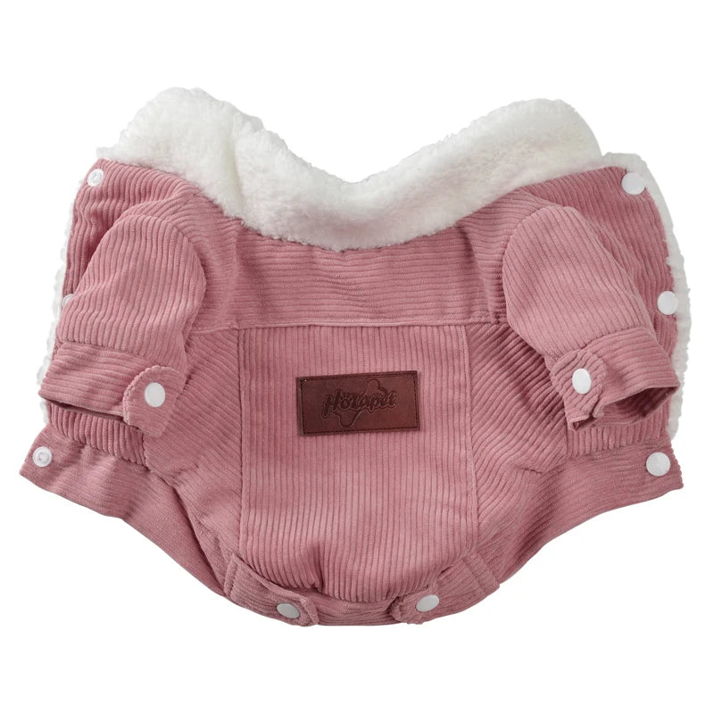 Autumn Winter Pet Dog Clothes Jacket Warm Cozy Thicken Fleece Puppy Clothing for Small Medium Dogs Cats Schnauzer Pug Chihuahua
