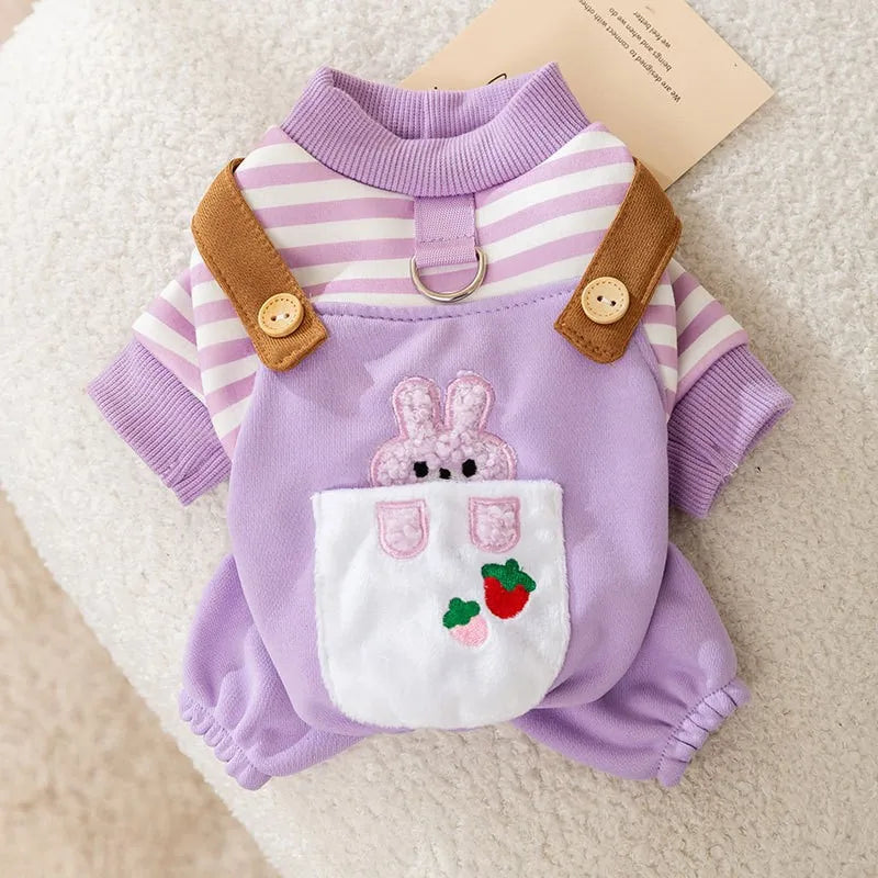 New Luxury Dog Clothes Puppy Costume Striped Dog Jumpsuit Pet Clothes for Dog Dog Sweatshirt Chihuahua French Bulldog Dog Romper