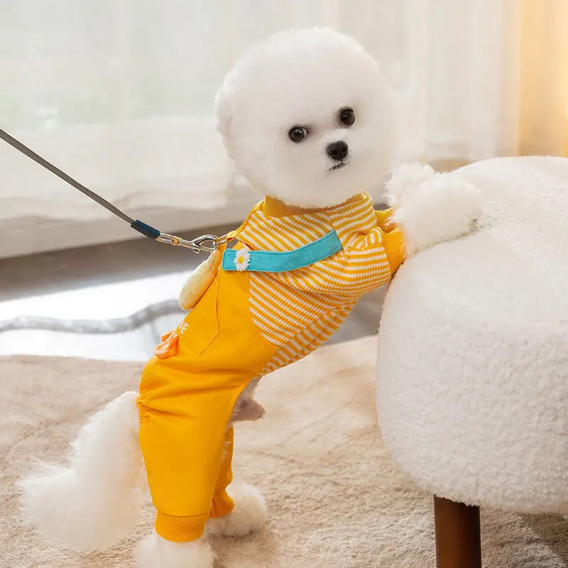 New Luxury Dog Clothes Puppy Costume Striped Dog Jumpsuit Pet Clothes for Dog Dog Sweatshirt Chihuahua French Bulldog Dog Romper