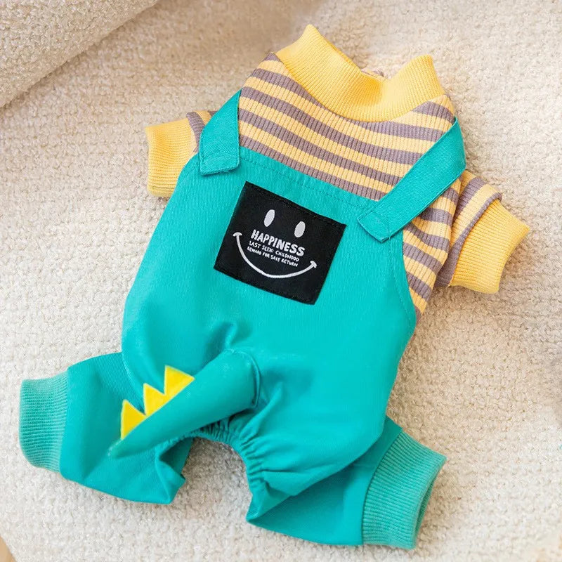 New Luxury Dog Clothes Puppy Costume Striped Dog Jumpsuit Pet Clothes for Dog Dog Sweatshirt Chihuahua French Bulldog Dog Romper