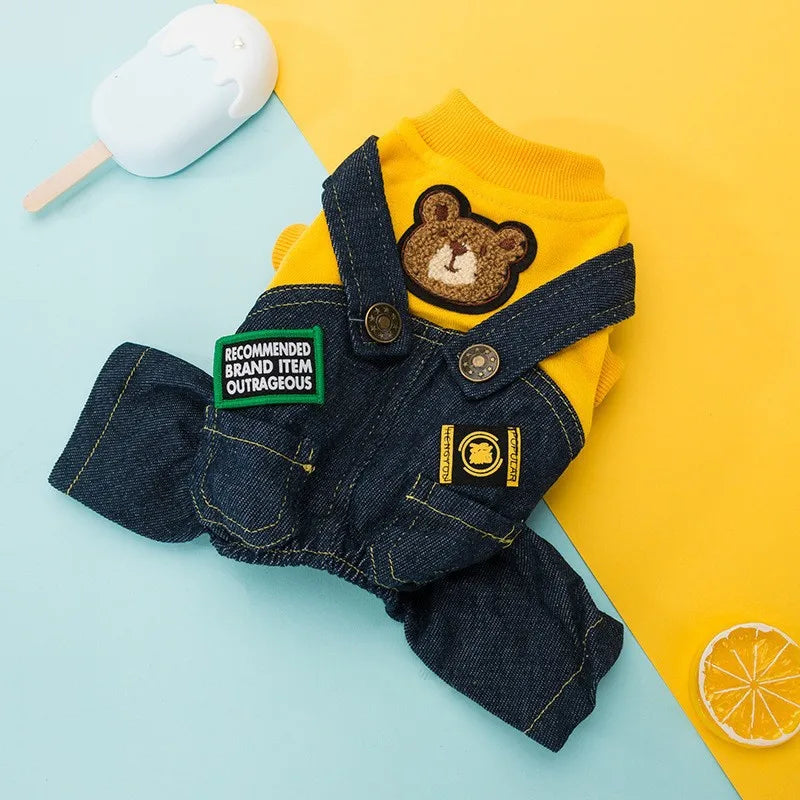 New Luxury Dog Clothes Puppy Costume Striped Dog Jumpsuit Pet Clothes for Dog Dog Sweatshirt Chihuahua French Bulldog Dog Romper