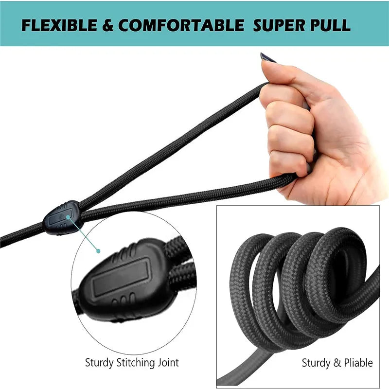 5m 10m 15m Long Dog Leash Nylon Long Tracking Round Rope Outdoor Walking Training Pet Lead Leashes for Small Medium Large Dogs