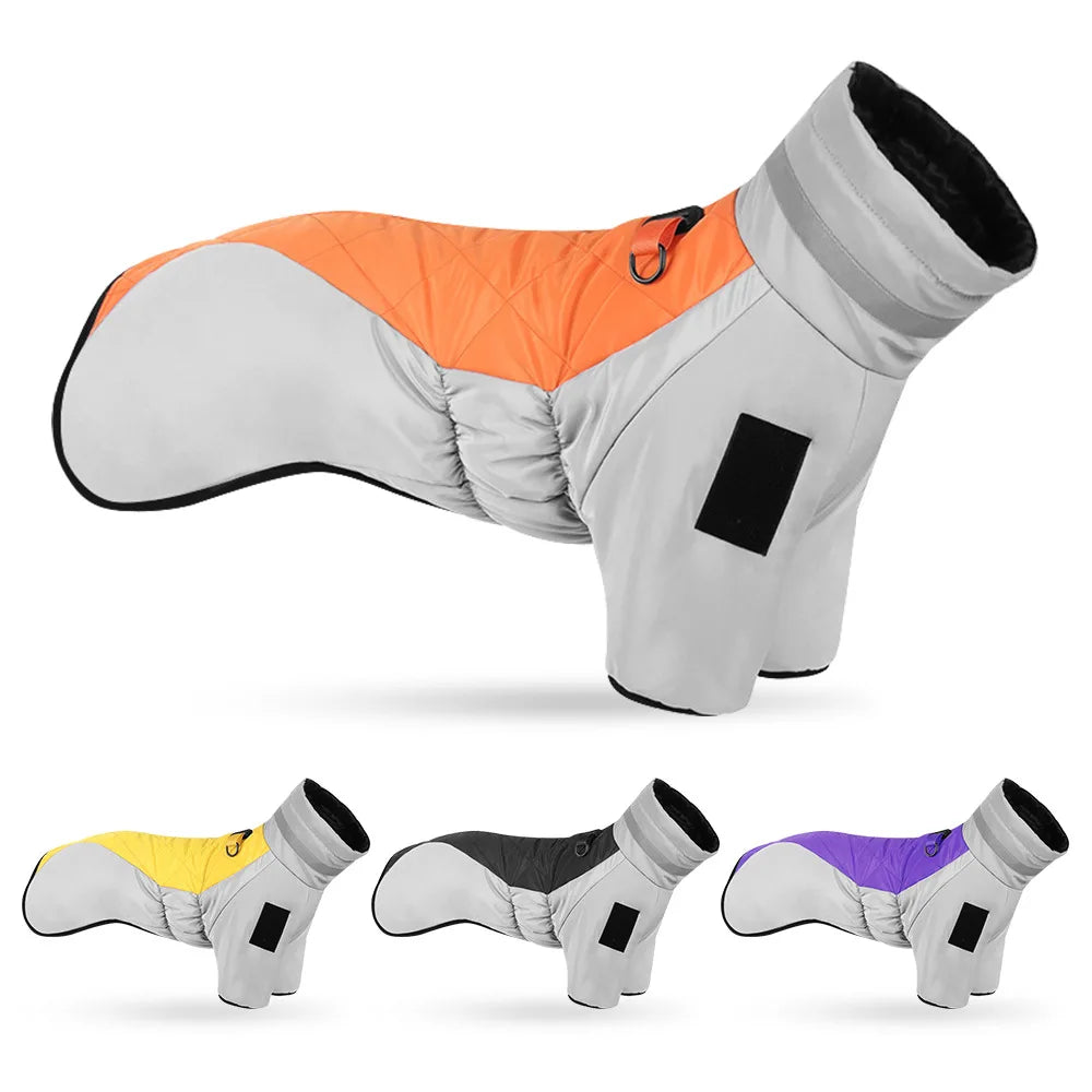 Autumn and Winter New Pet Clothes Reflective Thickened Dog Clothes Warm Dog Cotton Clothes Pet Clothes