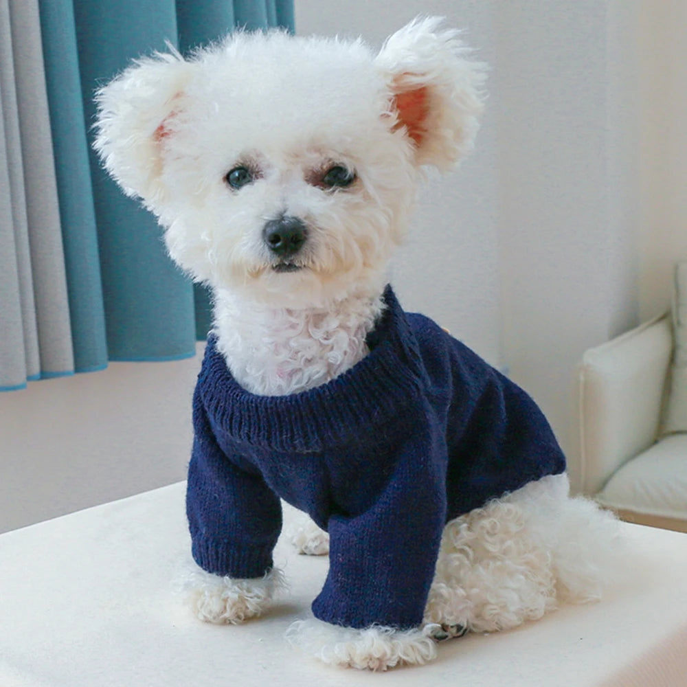 Christmas Dog Sweater Warm Pet Sweater Cute Striped Knitted Bowtie Puppy Cat Sweater Dog Sweatshirt Clothes Coat Outfit Apparel
