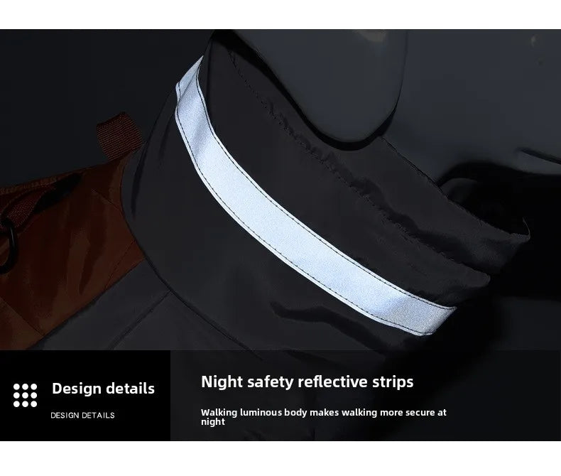 Autumn and Winter New Pet Clothes Reflective Thickened Dog Clothes Warm Dog Cotton Clothes Pet Clothes