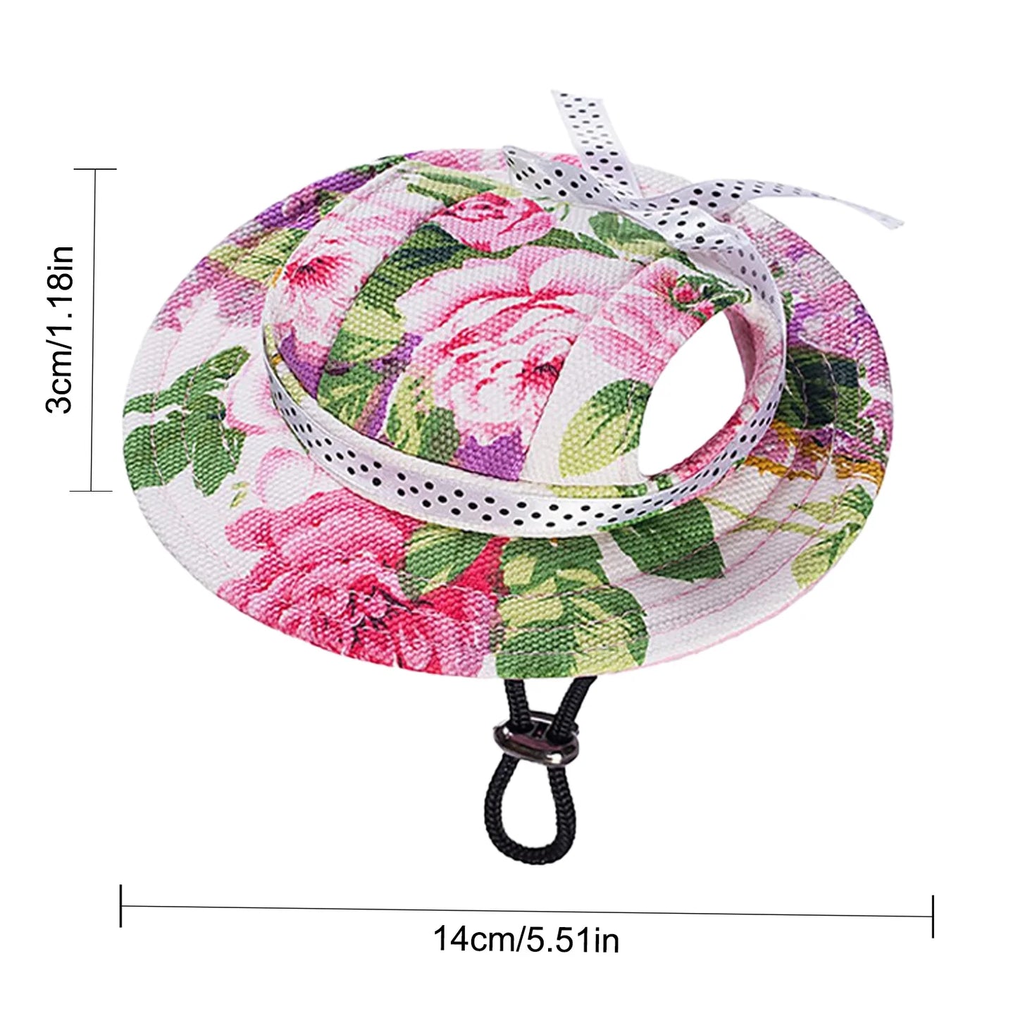 Dog Hat Pet Hats Round DogHat Outdoor Breathable Sun Protection Cap Mesh Sun Cap With Adjustable Chin Strap For Dogs Cats