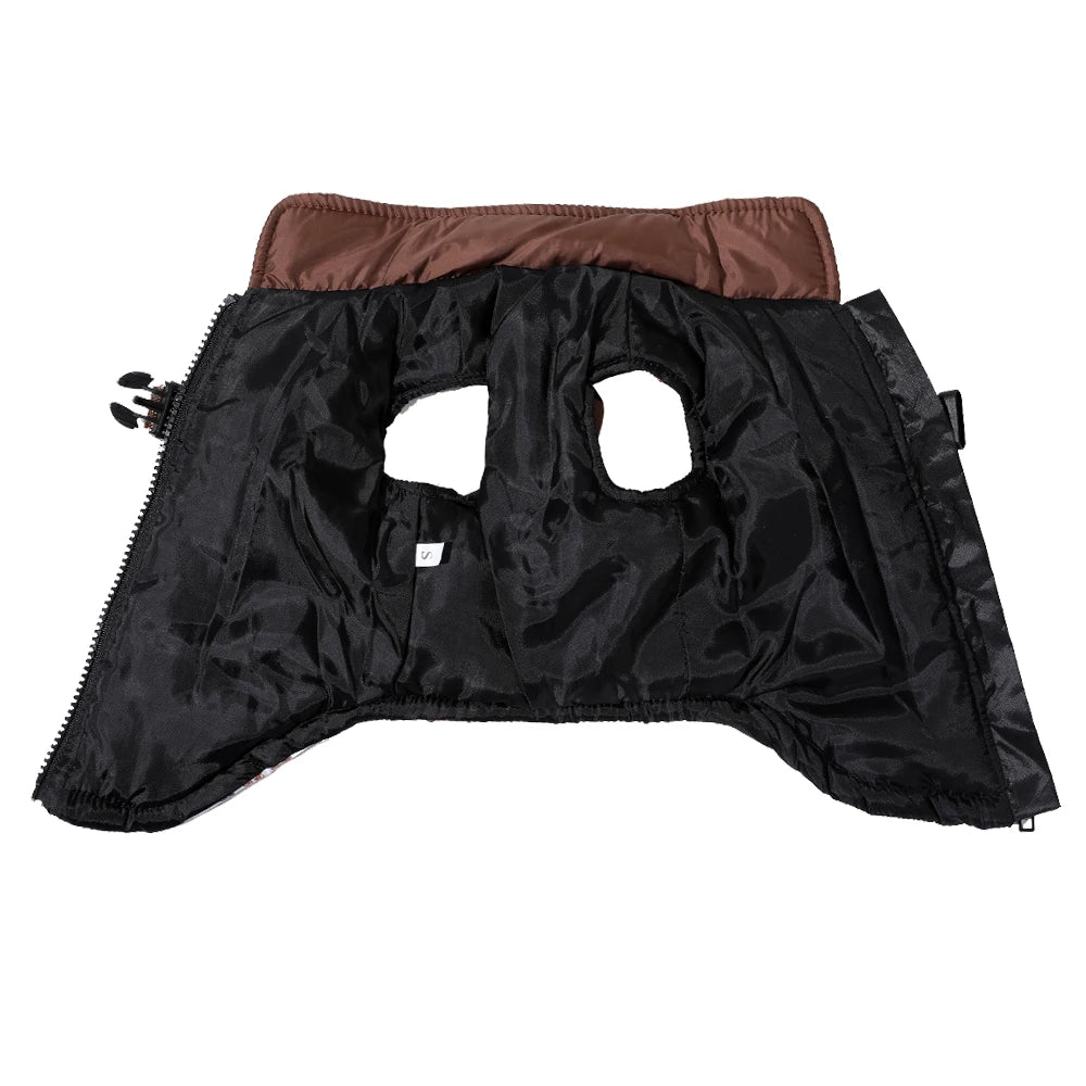 Pet Puppy Jacket With Harness Autumn Winter Warm Dog Clothes For Small Medium Dogs Cat Safe Reflective Waterproof Chihuahua Coat