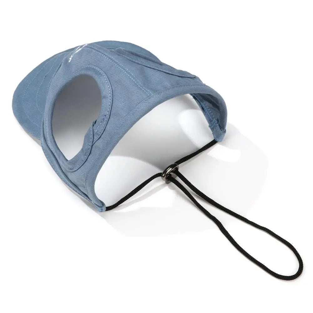 Pet Baseball Hat Cat Dog Visor Hat Adjustable Sun Cap  Summer Outdoor Sports Travel Sun Protection Hat With Ear Holes