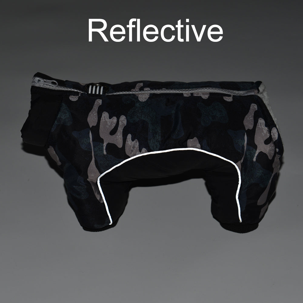 Pet Dog Clothes For Small Dogs Cat Winter Warm Fleece Thicken Coat Puppy Windproof Camouflage Jumpsuit Yorkshire Jacket Overalls