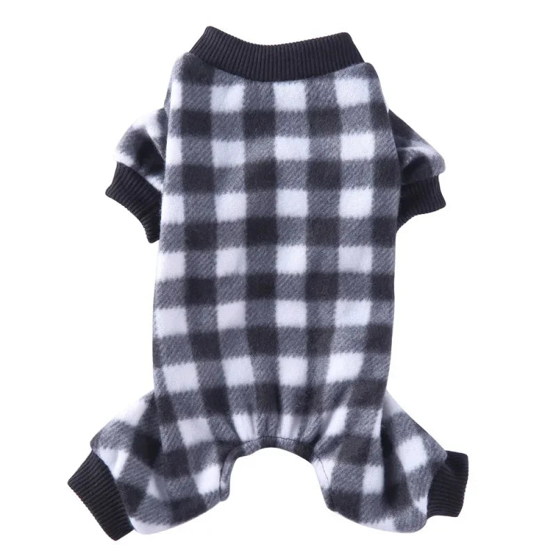 Dog Pajamas Winter Dog Clothes Print Warm Jumpsuit Coat For Small Dogs Puppy Dog Cat Chihuahua Pomeranian Clothing Jumpsuits