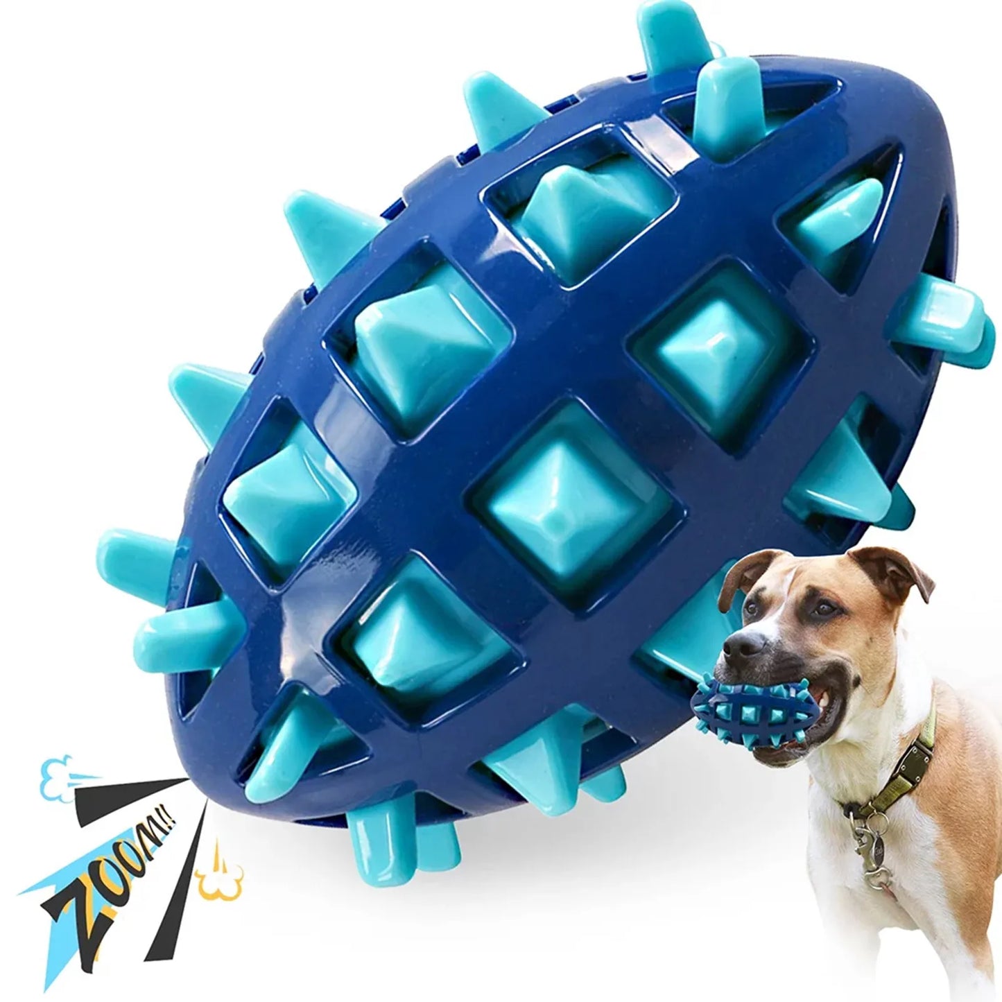 Squeaky Dog Toys For Aggressive Chewers Rubber Puppy Chew Ball With Squeaker, Almost Indestructible and Durable Pet Toy Dog toys