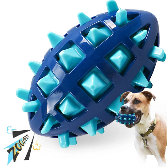 Squeaky Dog Toys For Aggressive Chewers Rubber Puppy Chew Ball With Squeaker, Almost Indestructible and Durable Pet Toy Dog toys