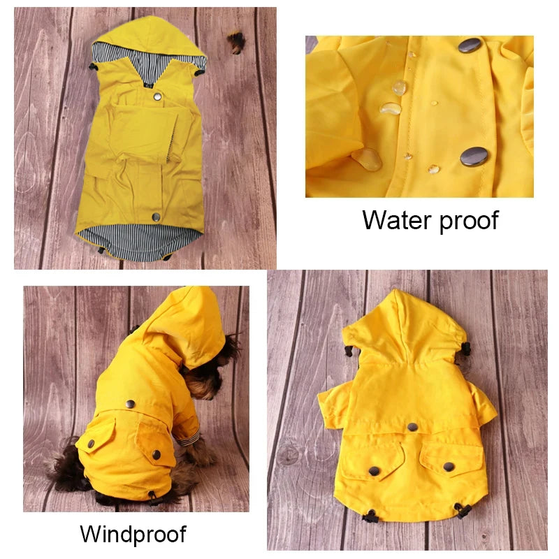 Waterproof Large Dog Raincoat Windproof Pet Jacket Winter Warm Coat for All Breeds Labrador French Bulldog Dog Clothes