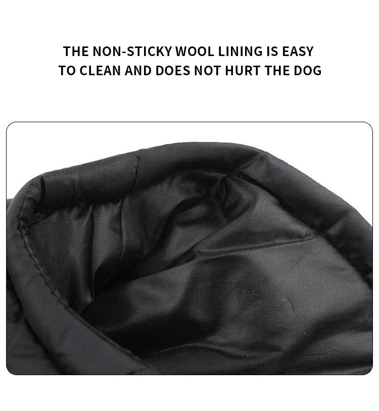 Waterproof Padded Zipper Jacket for Dogs, Warm Dog Clothes, Pet Coat, Winter Vest, Small and Medium Dogs, The Dog Face Outfit