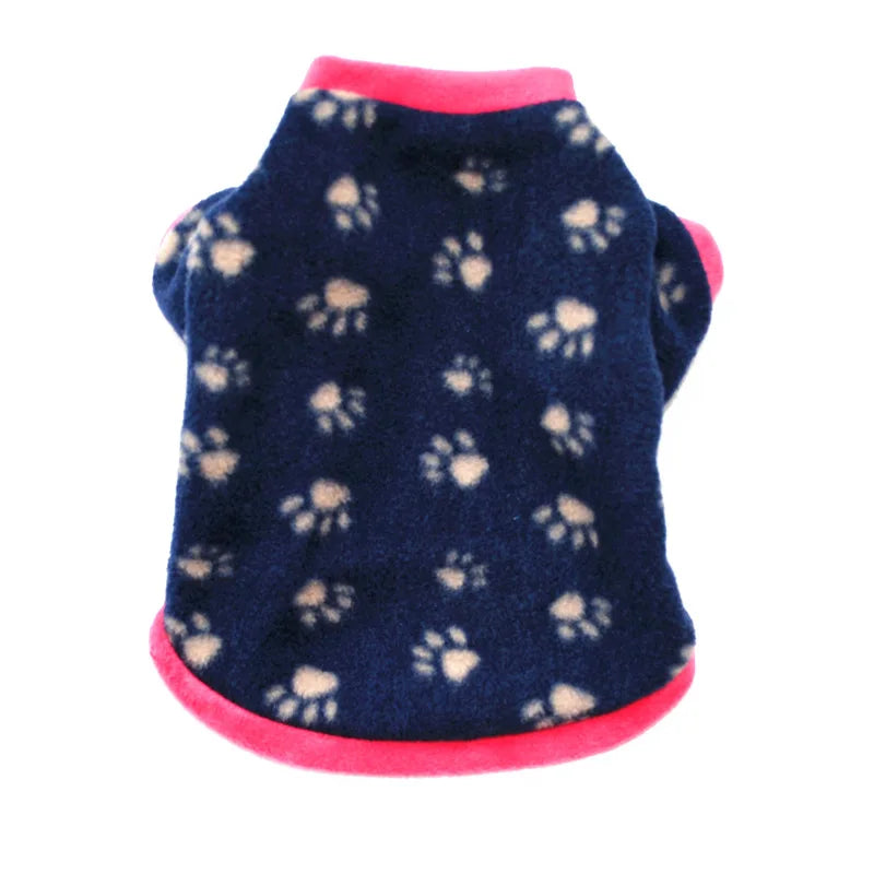 Pet Dog Clothes Winter Chihuahua Puppy Dog Coat Fleece Clothing For Pug Teddy Printed Cats Coat Jackets Warm Pets Outfits