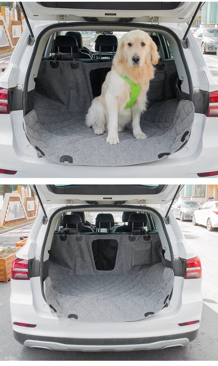 Pet Dog Car Seat Cover Pet Waterproof Pet Travel Dog Carrier Hammock Car Rear Back Seat Protector Mat Safety Carrier For Dogs