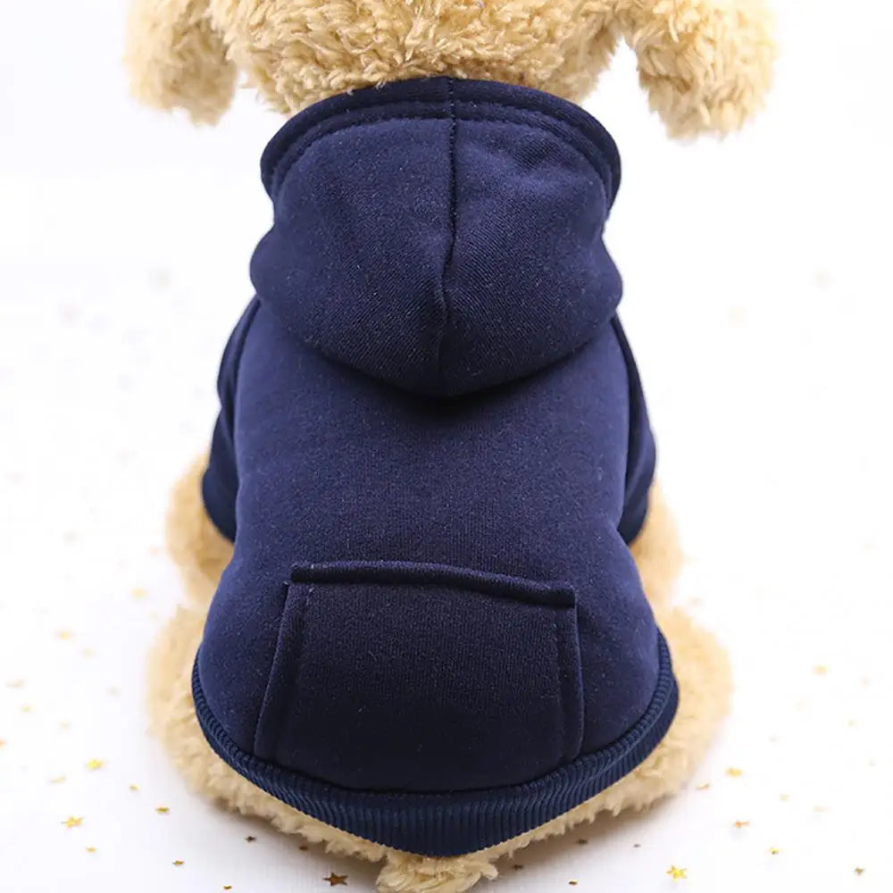 Puppy Pet Hooded Sweatshirt Autumn Winter Two-legged Pocket Cat Dog Clothes