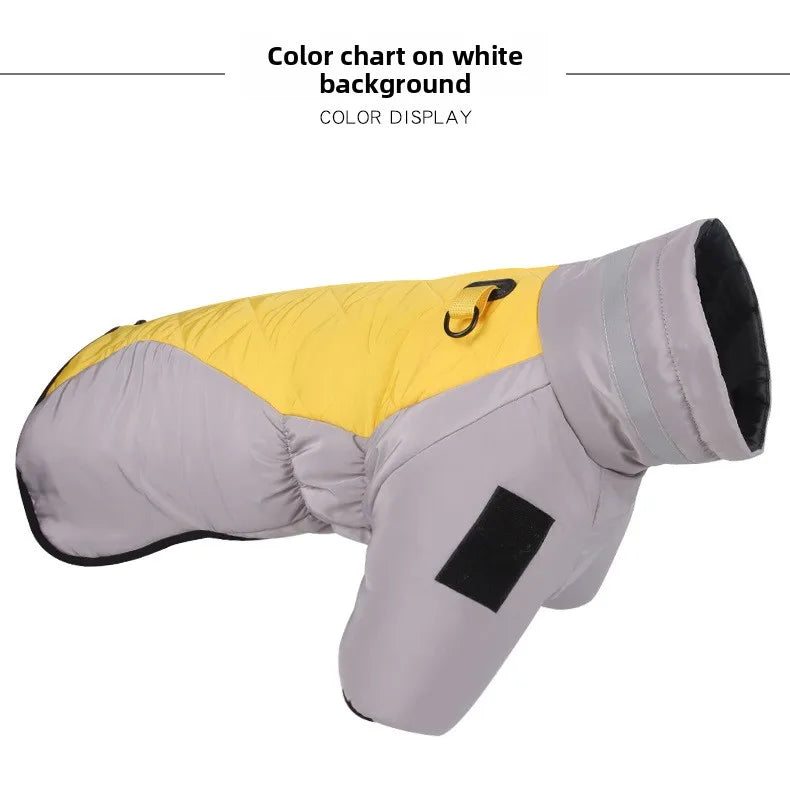 Autumn and Winter New Pet Clothes Reflective Thickened Dog Clothes Warm Dog Cotton Clothes Pet Clothes