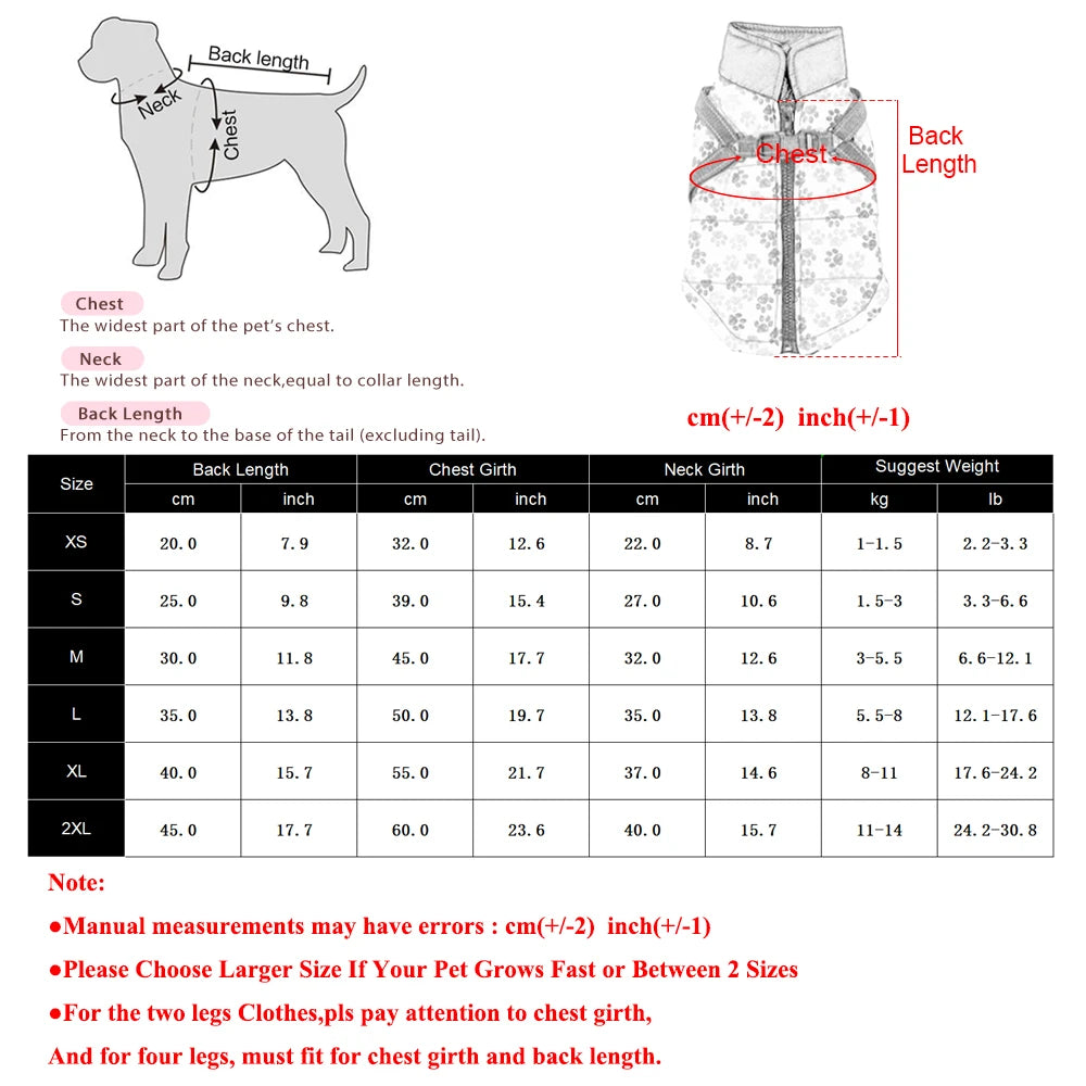 Pet Puppy Jacket With Harness Autumn Winter Warm Dog Clothes For Small Medium Dogs Cat Safe Reflective Waterproof Chihuahua Coat